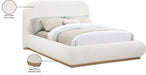 Vaughn Boucle Fabric Full Bed Cream - B1209Cream-F