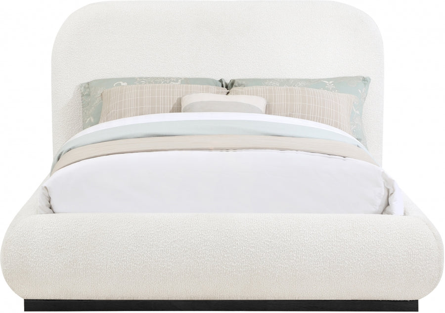 Vaughn Boucle Fabric Full Bed Cream - B1213Cream-F