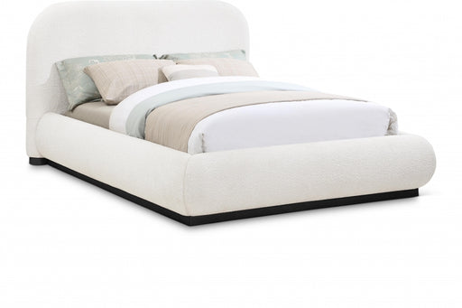 Vaughn Boucle Fabric King Bed Cream - B1213Cream-K