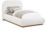 Vaughn Boucle Fabric Twin Bed Cream - B1209Cream-T