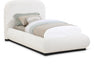 Vaughn Boucle Fabric Twin Bed Cream - B1213Cream-T