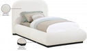 Vaughn Boucle Fabric Twin Bed Cream - B1213Cream-T