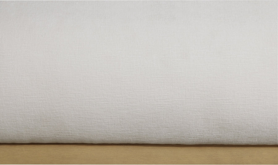 Vaughn Chenille Fabric Full Bed Cream - B1211Cream-F