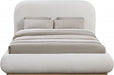 Vaughn Chenille Fabric King Bed Cream - B1211Cream-K