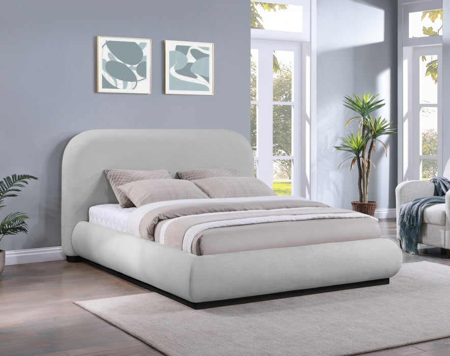 Vaughn Chenille Fabric King Bed Grey - B1214Grey-K