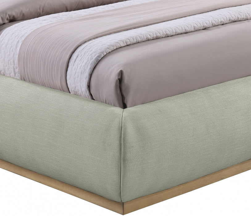 Vaughn Chenille Fabric King Bed Mint - B1211Mint-K