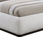 Vaughn Chenille Fabric Queen Bed Cream - B1214Cream-Q