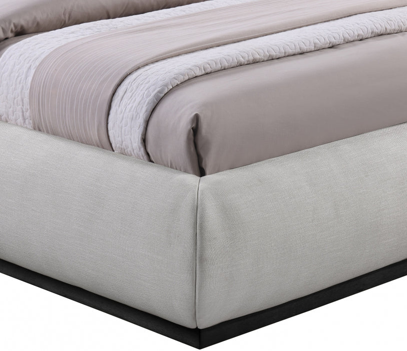 Vaughn Chenille Fabric Queen Bed Grey - B1214Grey-Q