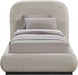 Vaughn Chenille Fabric Twin Bed Beige - B1214Beige-T