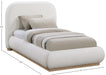 Vaughn Linen Textured Twin Bed Cream - B1208Cream-T