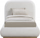 Vaughn Linen Textured Twin Bed Cream - B1208Cream-T