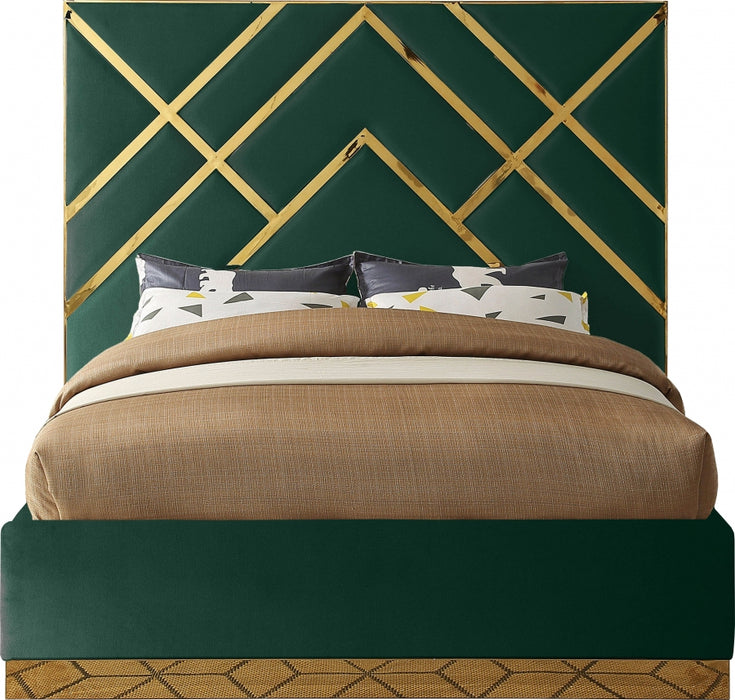 Vector Velvet King Bed Green - VectorGreen-K