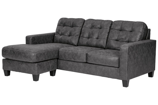 Venaldi Gunmetal Queen Sofa Chaise Sleeper - 9150168 - Gate Furniture