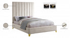 Via Velvet Full Bed Cream - ViaCream-F