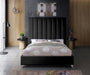 Via Velvet King Bed Black - ViaBlack-K