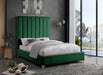 Via Velvet King Bed Green - ViaGreen-K