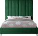 Via Velvet King Bed Green - ViaGreen-K