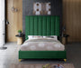 Via Velvet King Bed Green - ViaGreen-K