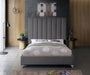 Via Velvet King Bed Grey - ViaGrey-K