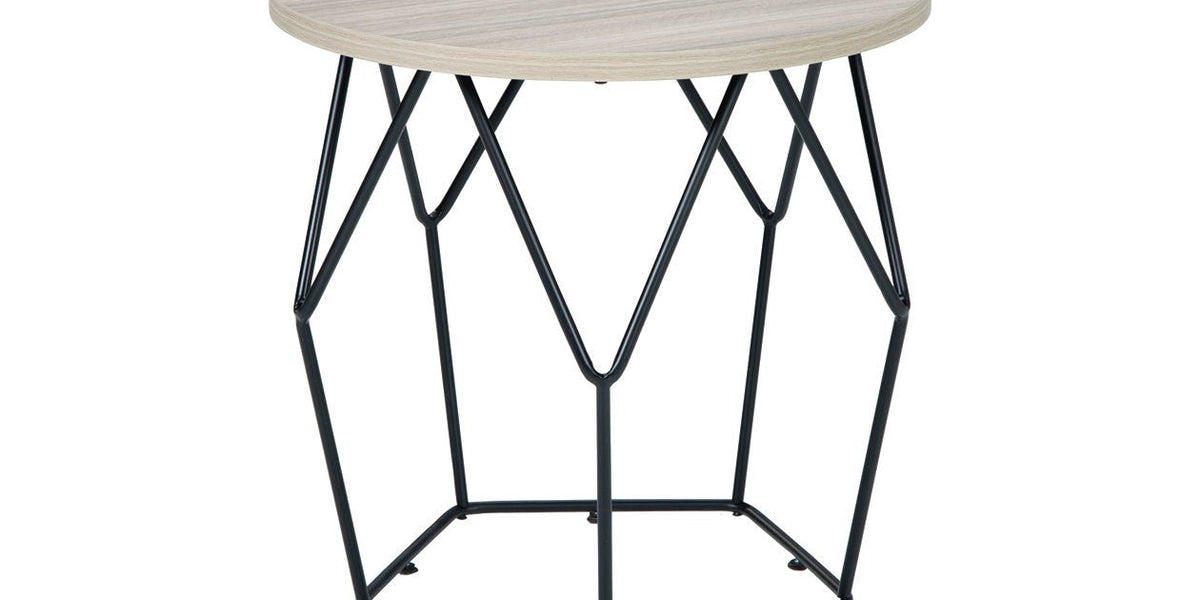 Waylowe Light Brown Black End Table Gate Furniture