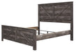 Wynnlow Gray King Crossbuck Panel Bed - Gate Furniture