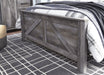 Wynnlow Gray King Crossbuck Panel Bed - Gate Furniture