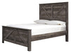 Wynnlow Gray Queen Crossbuck Panel Bed - Gate Furniture