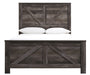 Wynnlow Gray Queen Crossbuck Panel Bed - Gate Furniture