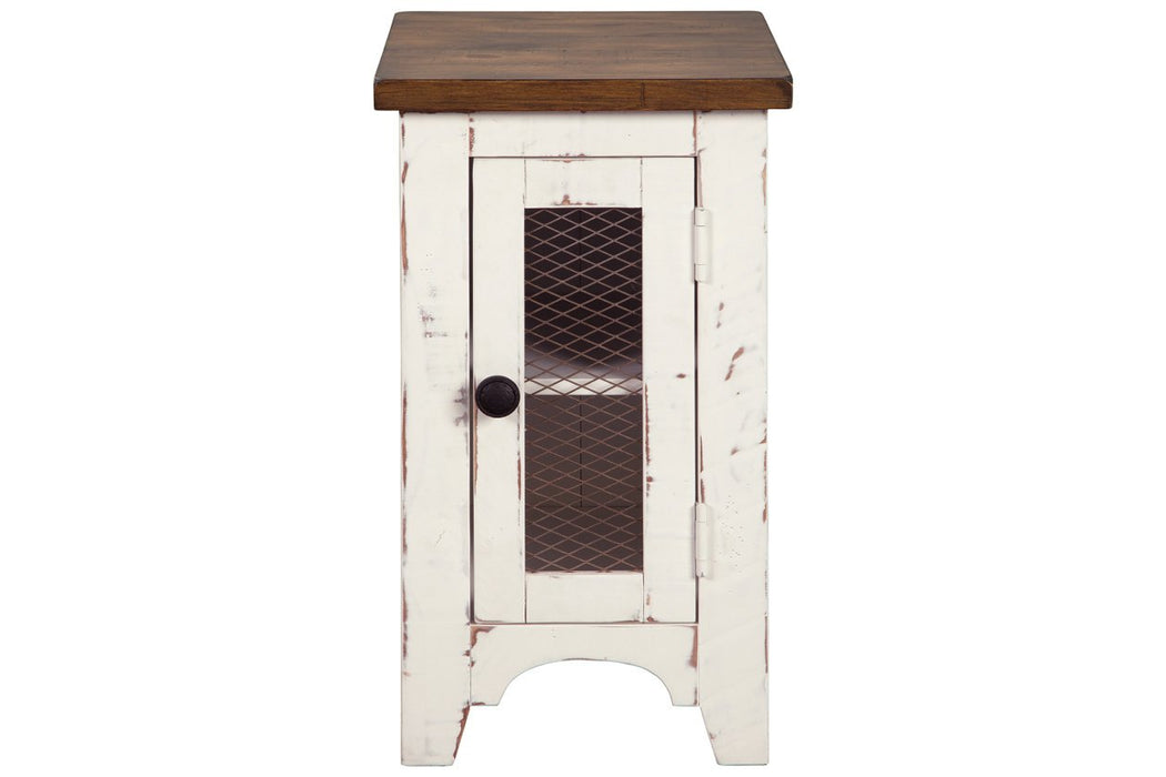 Wystfield White/Brown Chairside End Table - T459-7 - Gate Furniture