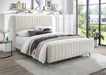 Zara Velvet Full Bed (3 Boxes) Cream - ZaraCream-F