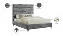 Zuma Velvet Full Bed Grey - ZumaGrey-F