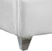 Zuma Velvet Full Bed White - ZumaWhite-F